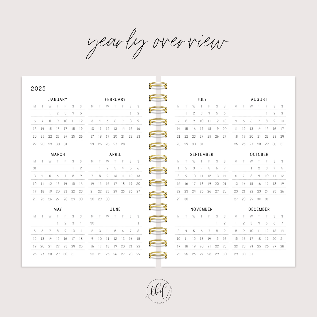 DAISY IN DOTS X 2025 DAILY SIGNATURE PLANNER