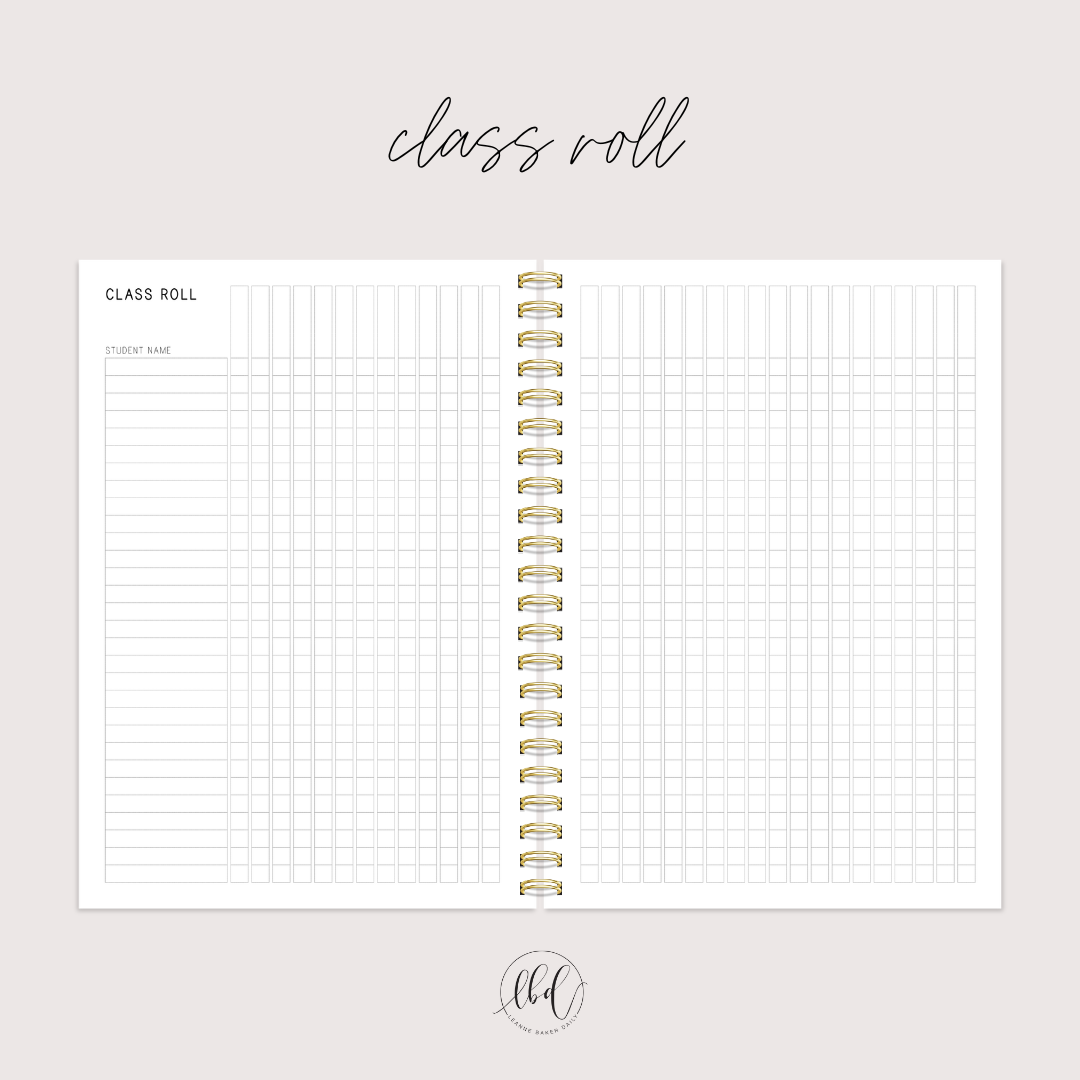 DAISY IN DOTS X 2025 Teacher Planner