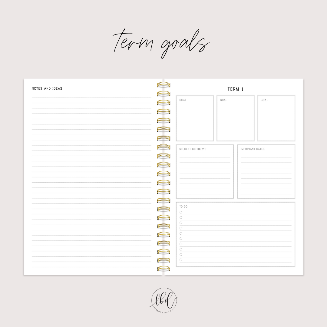 DAISY IN DOTS X 2025 Teacher Planner