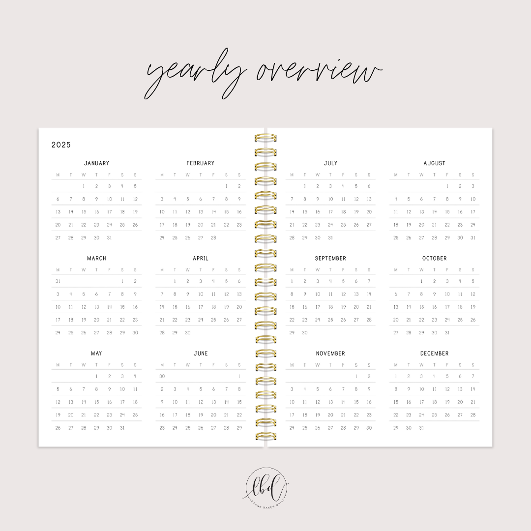 GLADIOLI 2025 Teacher Planner