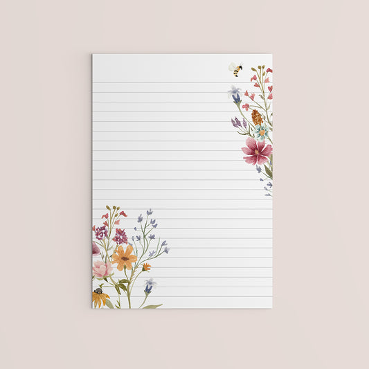 WILDFLOWERS Notepad