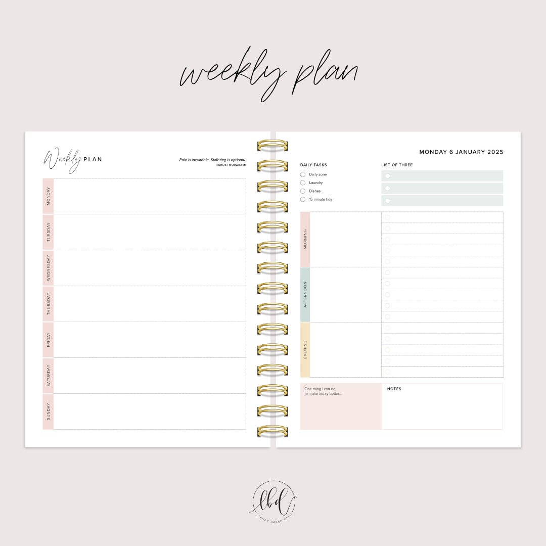 PINK 2025 DAILY Create Space Planner